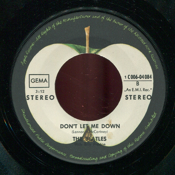 Beatles, The With Billy Preston - Get Back / Don't Let Me Down (7-inch Tweedehands)