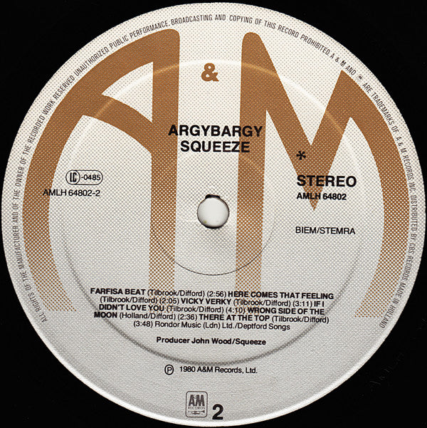 Squeeze (2) - Argybargy (LP Tweedehands) - Discords.nl