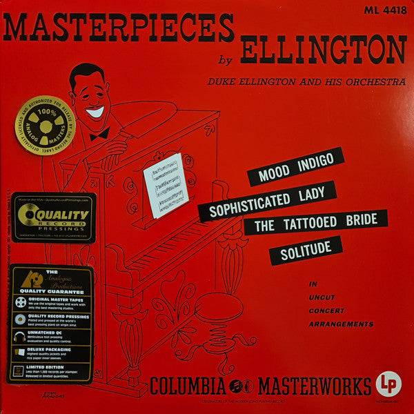 Duke Ellington And His Orchestra - Masterpieces By Ellington (LP)