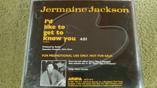 Jermaine Jackson - I'd Like To Get To Know You (CD Tweedehands)