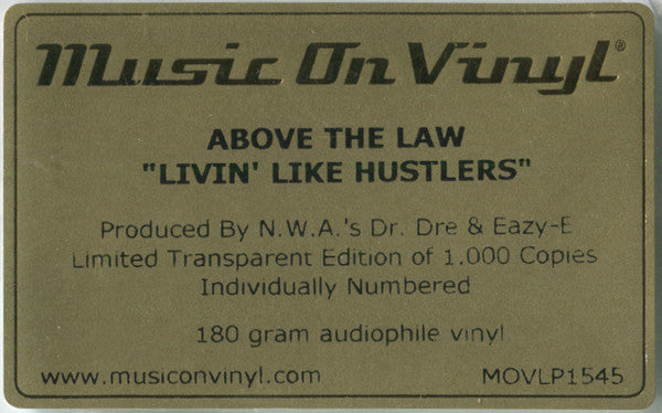 Above The Law - Livin’ Like Hustlers (LP)