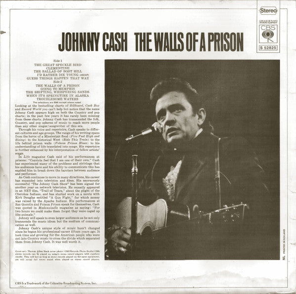 Johnny Cash - The Walls Of A Prison (LP Tweedehands)