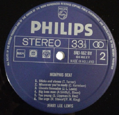Jerry Lee Lewis - Memphis Beat (LP Tweedehands)