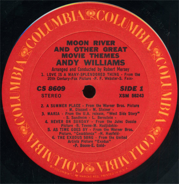 Andy Williams - Moon River And Other Great Movie Themes (LP Tweedehands)