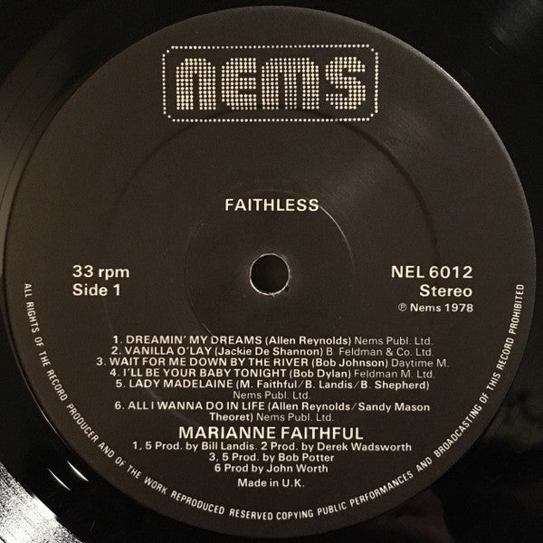 Marianne Faithfull - Faithless (LP Tweedehands)