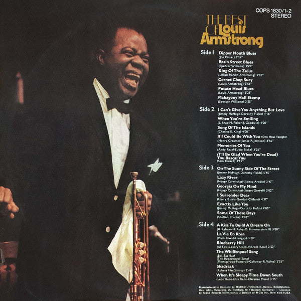 Louis Armstrong - The Best Of Louis Armstrong (LP Tweedehands) - Discords.nl