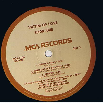 Elton John - Victim Of Love (LP Tweedehands)