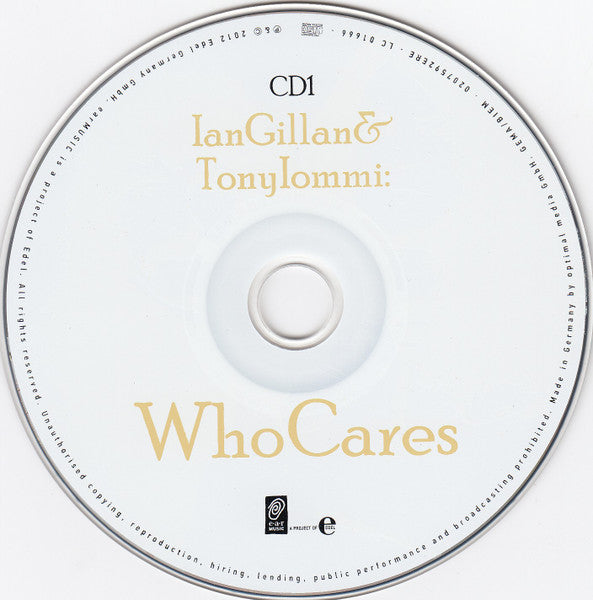 Ian Gillan & Tony Iommi - WhoCares (CD)