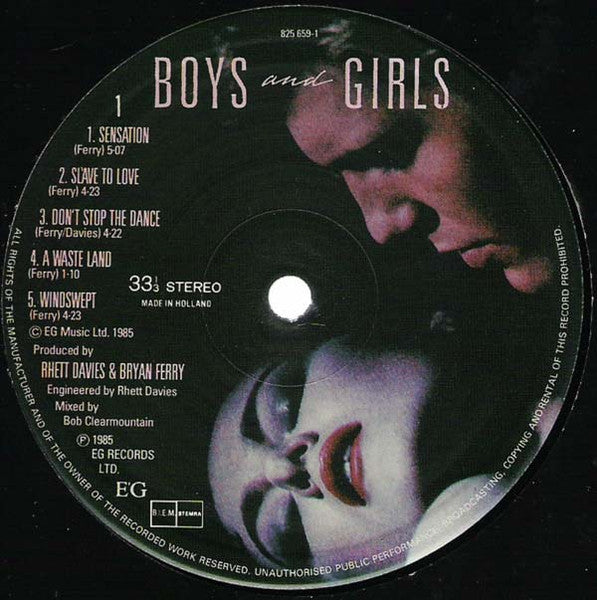 Bryan Ferry - Boys And Girls (LP Tweedehands)