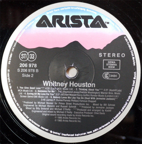 Whitney Houston - Whitney Houston (LP Tweedehands)
