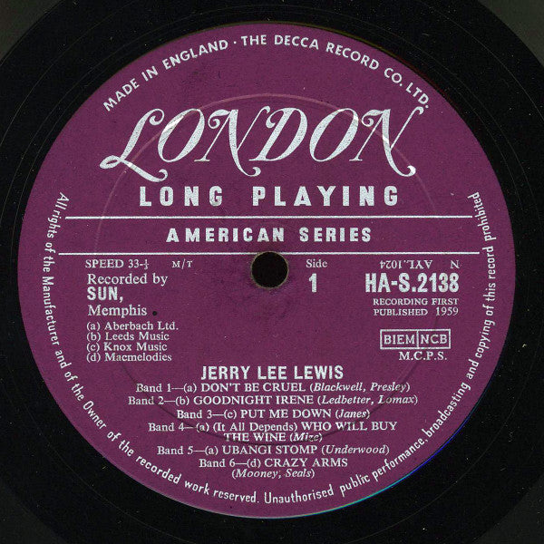 Jerry Lee Lewis - Jerry Lee Lewis (LP Tweedehands)