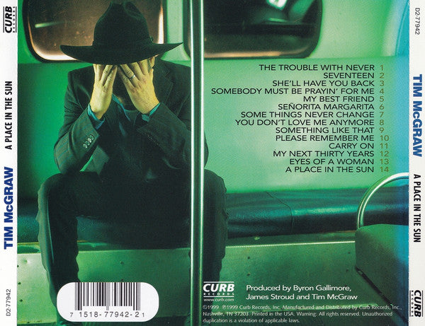 Tim McGraw - A Place In The Sun (CD Tweedehands) - Discords.nl