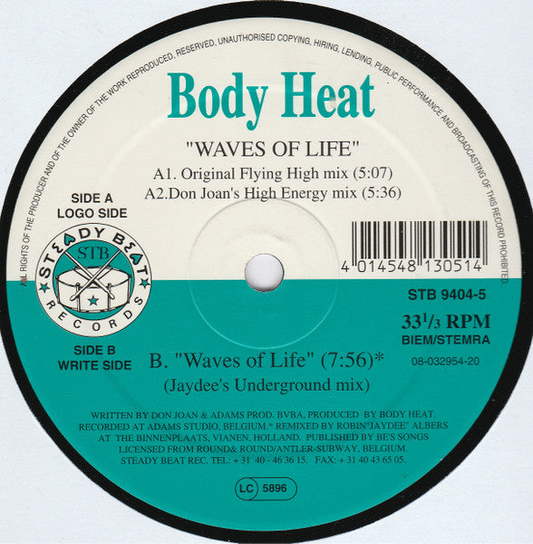 Body Heat - Waves Of Life (12" Tweedehands)