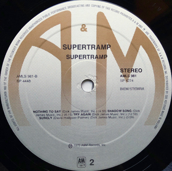 Supertramp - Supertramp (LP Tweedehands)