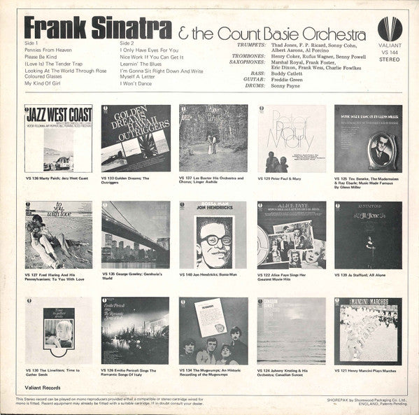 Frank Sinatra & The Count Basie Orchestra - Frank Sinatra & The Count Basie Orchestra (LP Tweedehands)