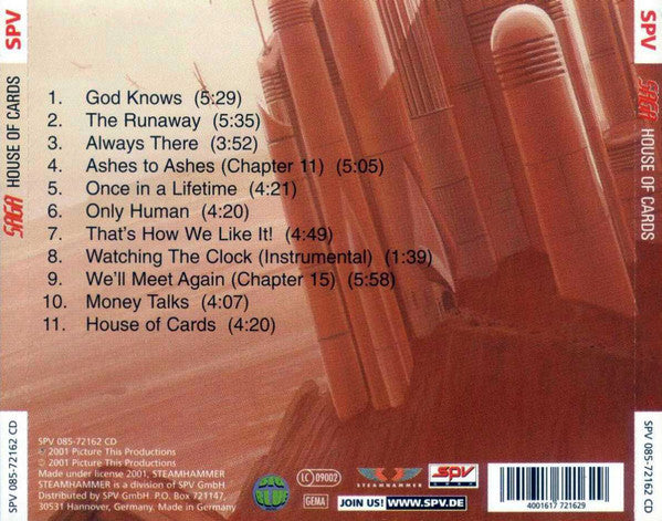 Saga - House Of Cards (CD Tweedehands)