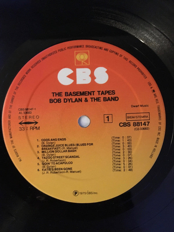 Bob Dylan & Band, The - The Basement Tapes (LP Tweedehands) - Discords.nl