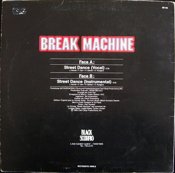 Break Machine - Street Dance (12" Tweedehands)