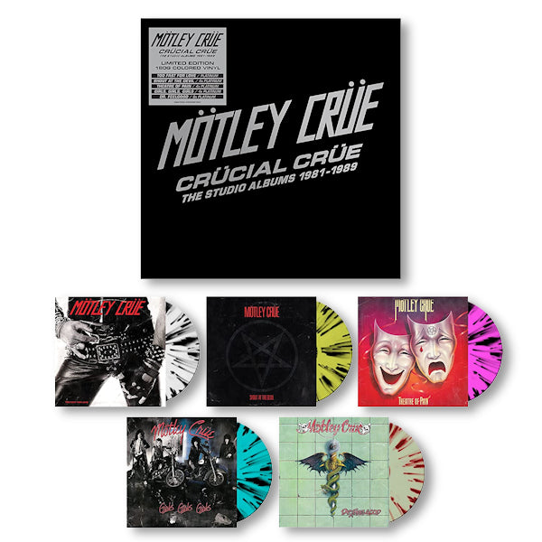 Motley Crue - Crucial crue - the studio albums 1981-1989 (LP)