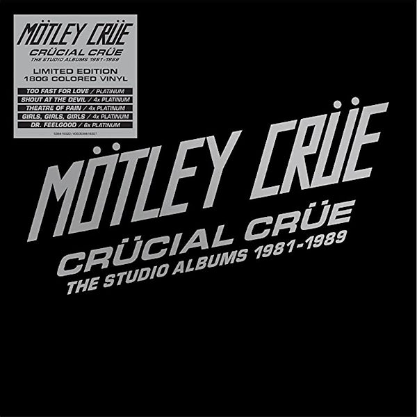 Motley Crue - Crucial crue - the studio albums 1981-1989 (LP) - Discords.nl
