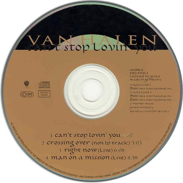 Van Halen - Can't Stop Loving You (CD Tweedehands)