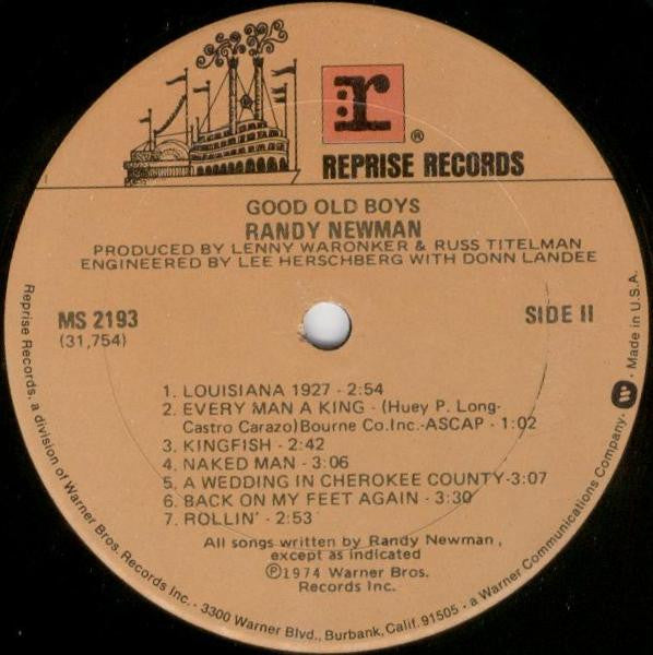 Randy Newman - Good Old Boys (LP Tweedehands)