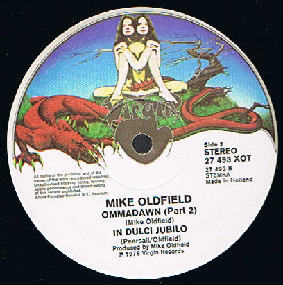 Mike Oldfield - Ommadawn Featuring "In Dulci Jubilo" (LP Tweedehands)