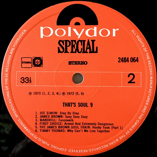 Various - That's Soul 9 (LP Tweedehands)