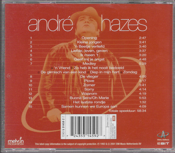 André Hazes - Concertgebouw Live (CD Tweedehands)