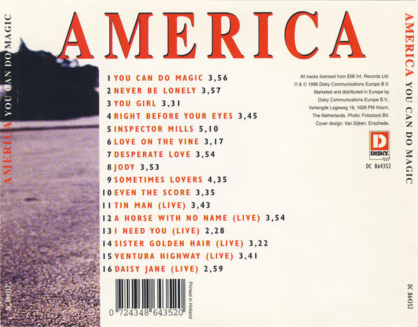 America (2) - You Can Do Magic (CD Tweedehands)