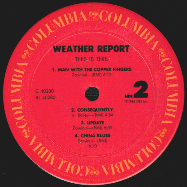 Weather Report - This Is This (LP Tweedehands) - Discords.nl