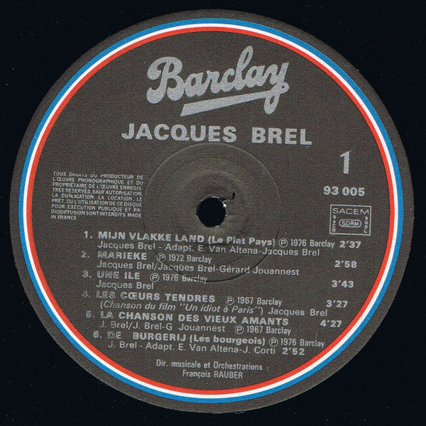 Jacques Brel - Zingt (LP Tweedehands)