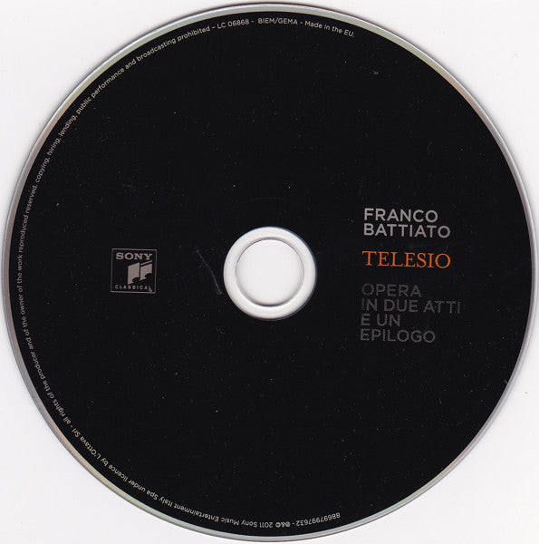 Franco Battiato - Telesio (CD Tweedehands)