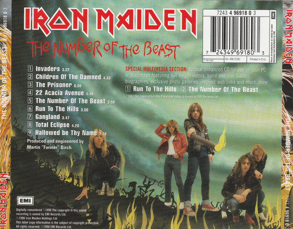 Iron Maiden - The Number Of The Beast (CD)