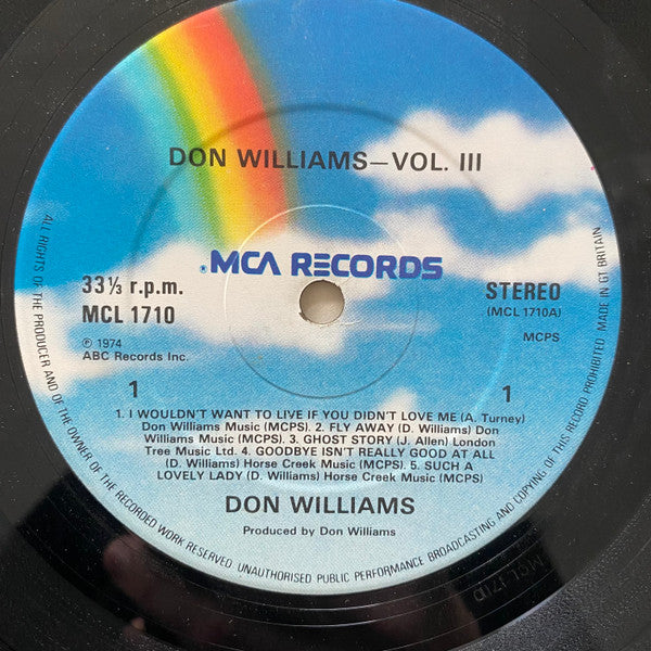 Don Williams (2) - Vol. III (LP Tweedehands)
