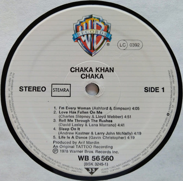 Chaka Khan - Chaka (LP Tweedehands) - Discords.nl