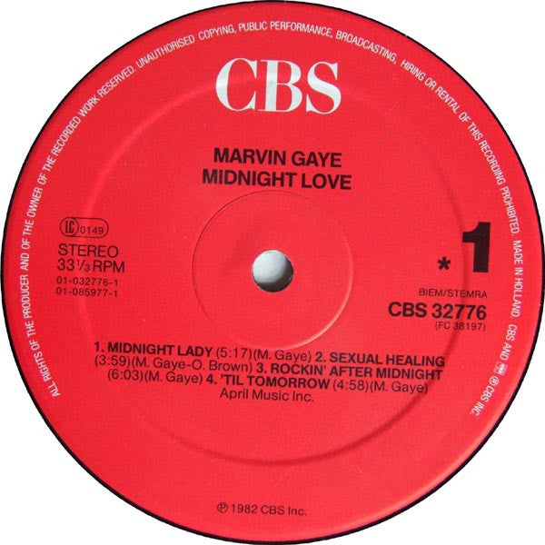 Marvin Gaye - Midnight Love (LP Tweedehands)