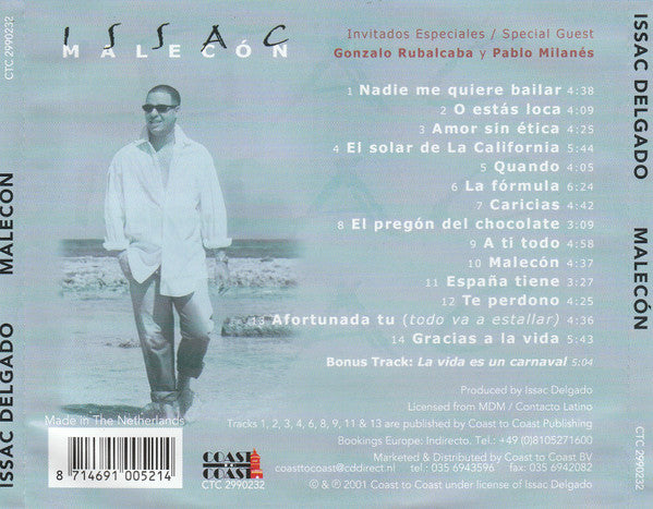 Issac Delgado - Malecón (CD)