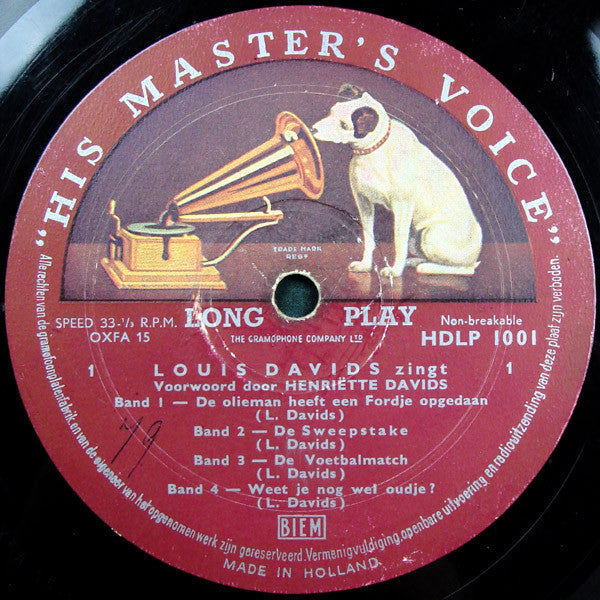 Louis Davids - Louis Davids (LP Tweedehands) - Discords.nl