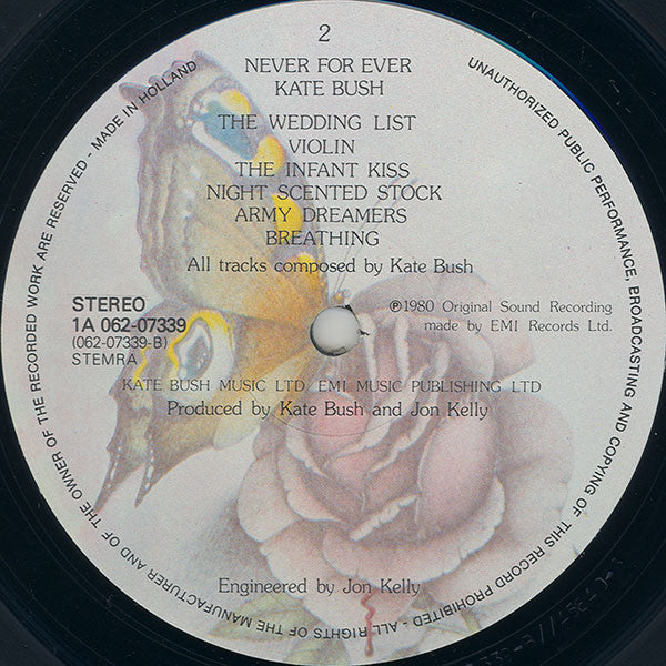 Kate Bush - Never For Ever (LP Tweedehands)