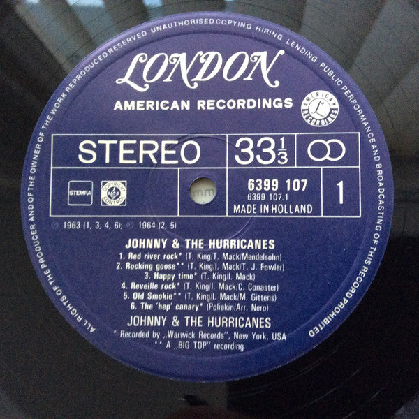 Johnny And The Hurricanes - Johnny & The Hurricanes (LP Tweedehands)