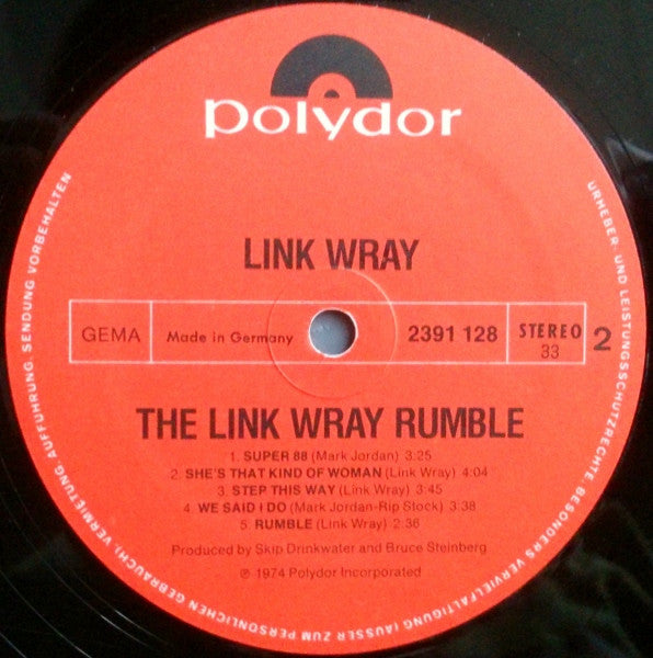 Link Wray - The Link Wray Rumble (LP Tweedehands) - Discords.nl