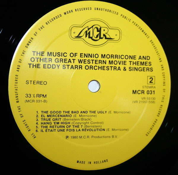 Eddy Starr Orchestra & Singers, The - Once Upon A Time In The West (The Music Of Ennio Morricone, And Other Great Western Movie Themes) (LP Tweedehands)