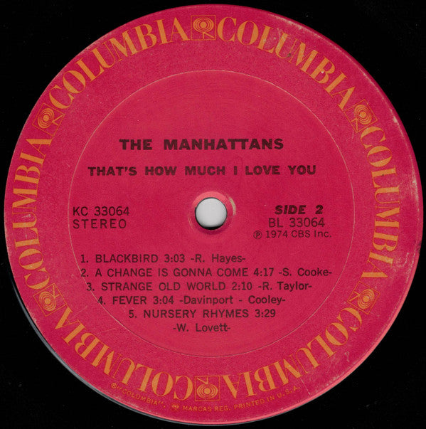 Manhattans - That's How Much I Love You (LP Tweedehands) - Discords.nl