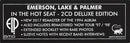 Emerson, Lake & Palmer - In The Hot Seat (CD) - Discords.nl