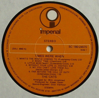 Cats, The - Times Were When (LP Tweedehands) - Discords.nl
