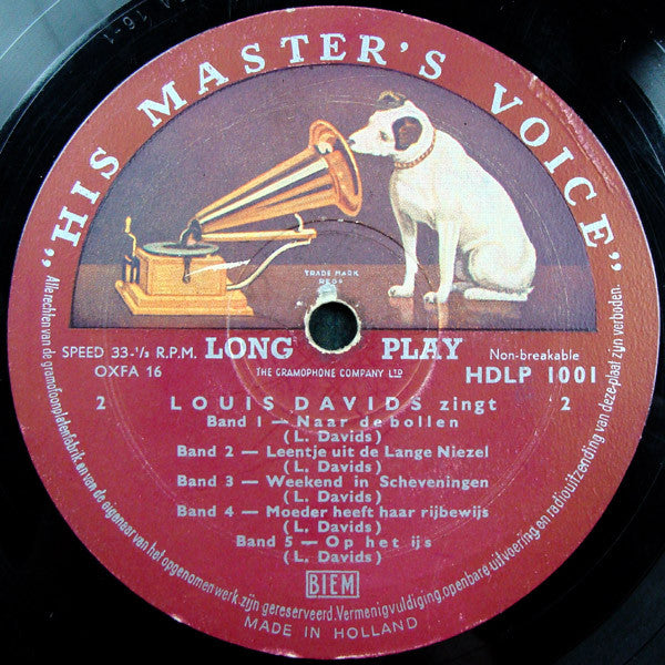 Louis Davids - Louis Davids (LP Tweedehands) - Discords.nl