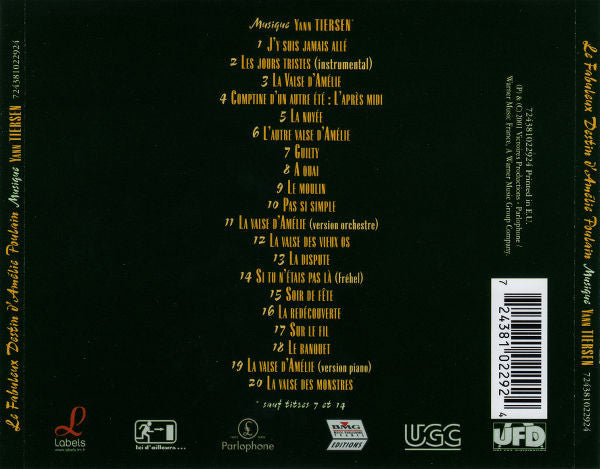 Yann Tiersen - Le Fabuleux Destin D'Amélie Poulain (CD Tweedehands)