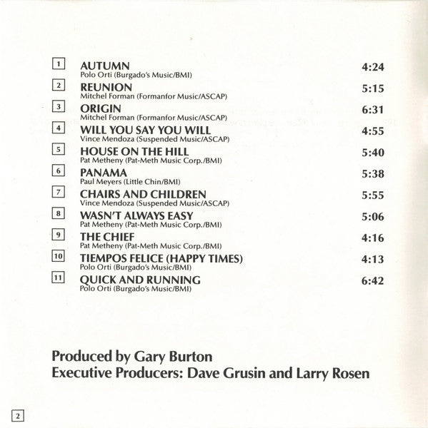 Gary Burton - Reunion (CD Tweedehands)