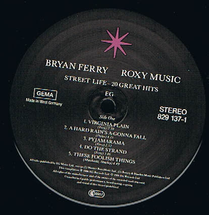 Bryan Ferry / Roxy Music - Street Life - 20 Great Hits (LP Tweedehands)